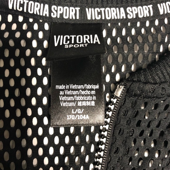 Victoria Secret Sport | Black Mesh ZIP-Up Jacket - Picture 6 of 7